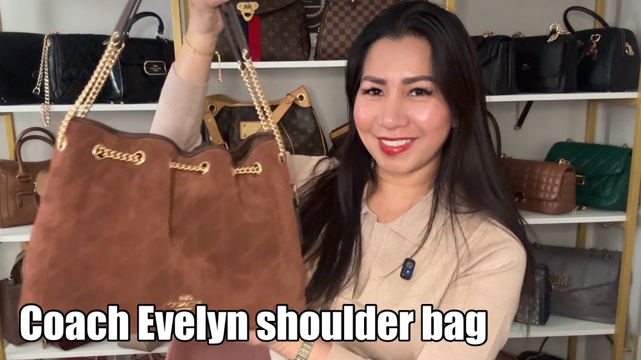 NEW COACH EVELYN! BEAUTIFUL VINTAGE BROWN.#bagcollection #unboxing