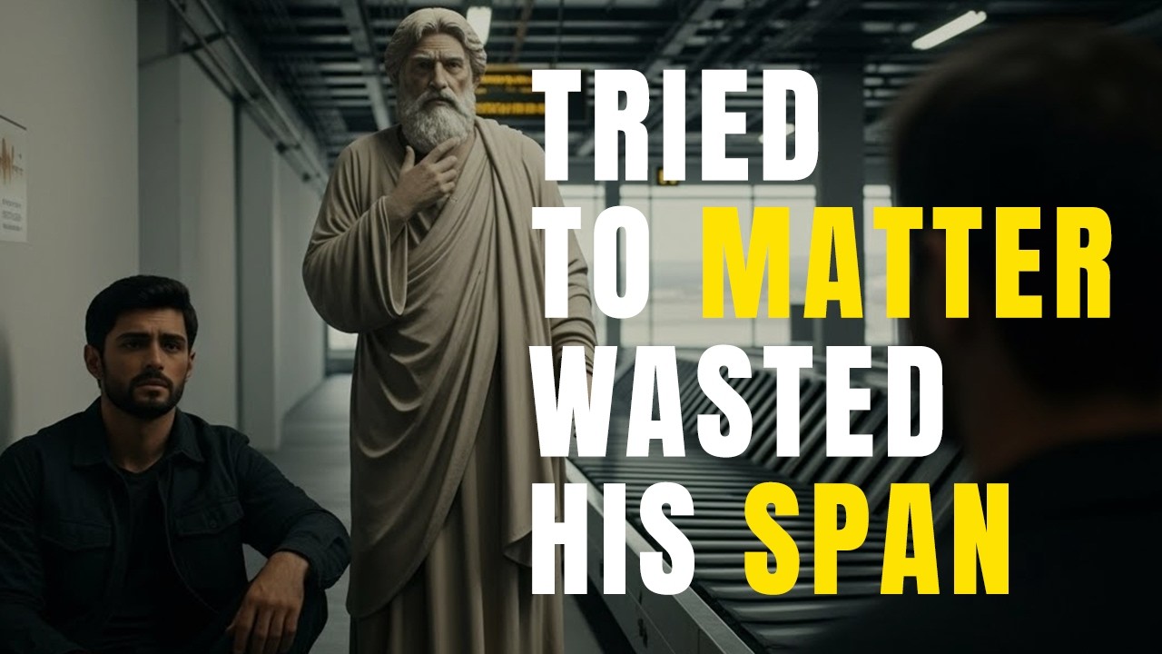 WHY SMART PEOPLE STOP TRYING TO MATTER