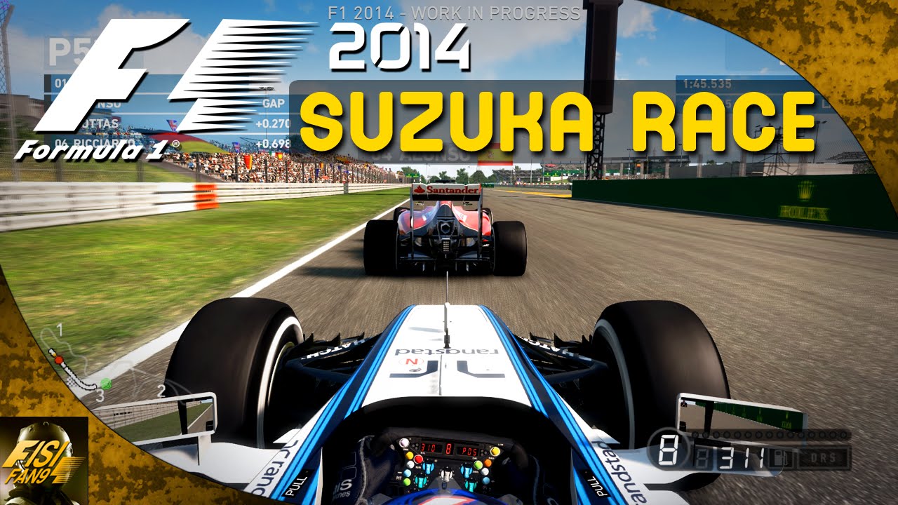 F1 2014 | Japan 25% Race - Williams Gameplay (Legend AI)