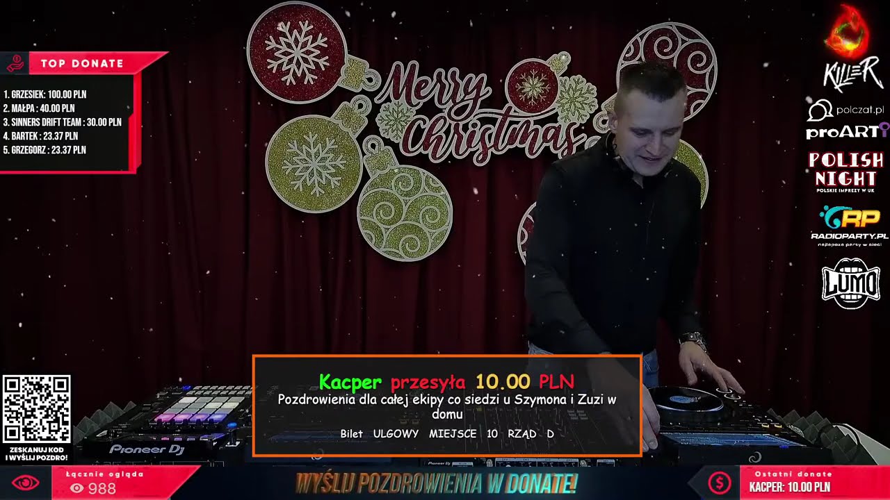 Dj Killer Live Mix - Święta u Killera 26.12.2025