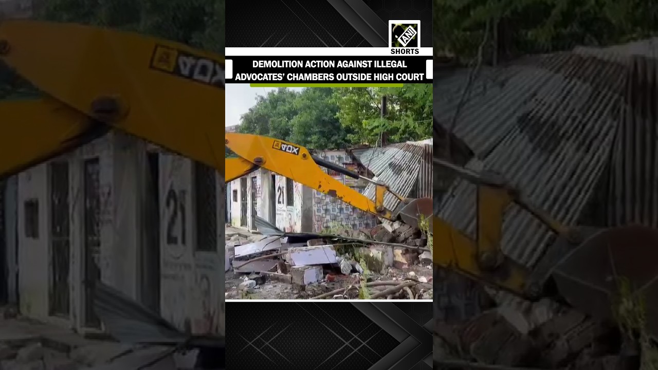 Demolition action against illegal advocates&rsquo; chambers outside Lucknow high court