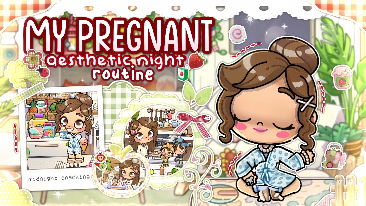 Вечерняя рутина беременной мамы..!!🌙🤰🏻🍎 || *Озвучено🔊* || Мир Аватара