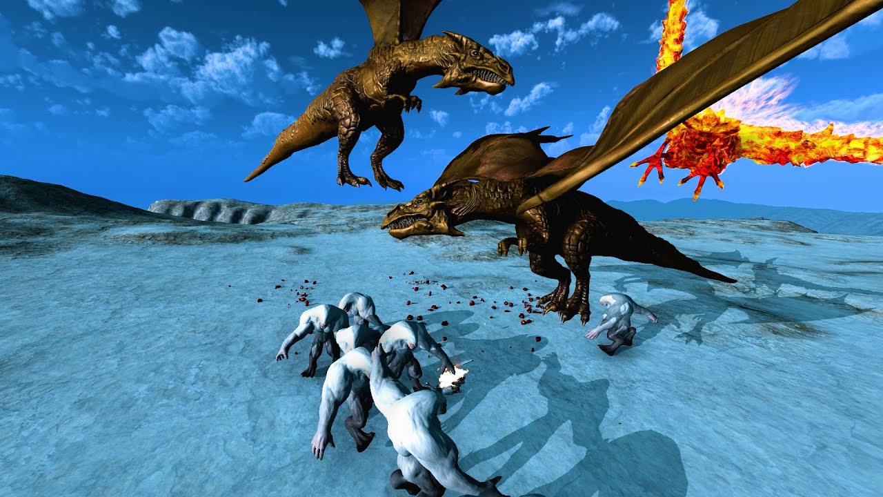 Dinosaur vs Fire Bird 🔥🦖 | Epic Battle in Beast Battle Simulator