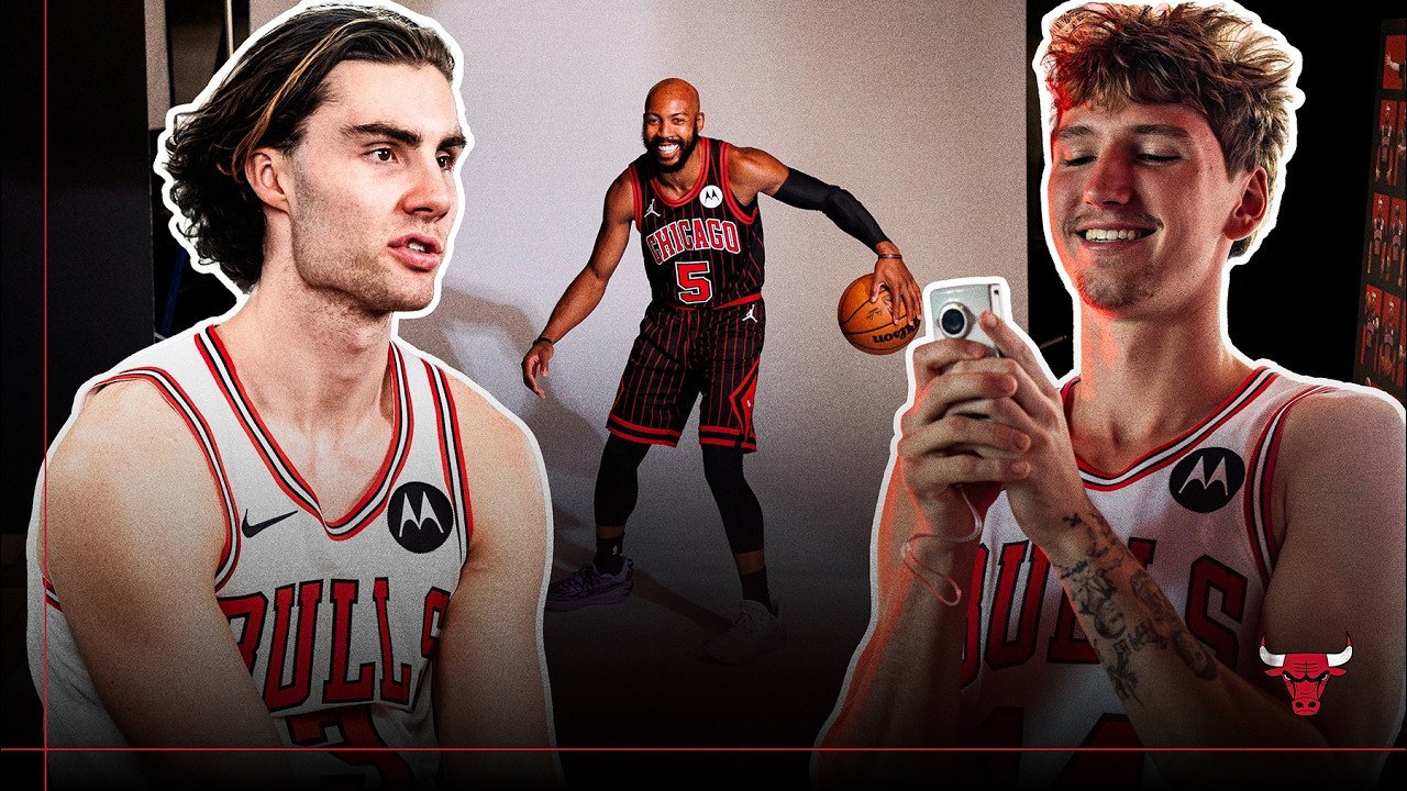 What happens at an NBA media day? 👀 Behind the scenes at Chicago Bulls Photo Day 2025