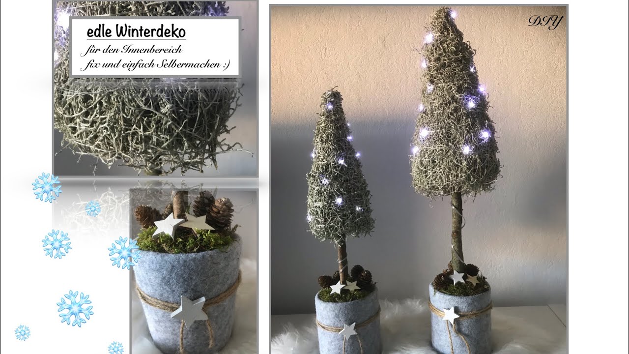 DIY: edle Winterdeko für den Innenbereich, Wohn.- und Deko Idee 2021, (How to) / Deko Jana