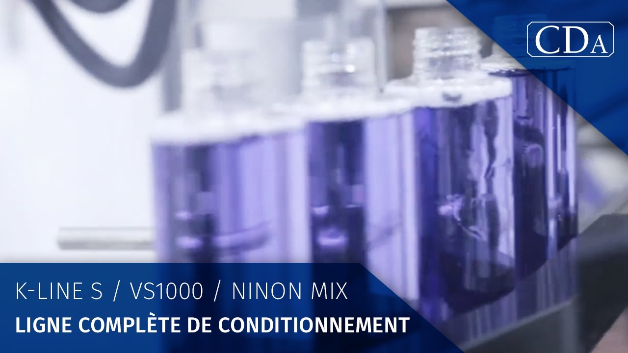 K-Line S + VS1000 + Ninon Mix - Ligne de conditionnement cosmétique - CDA