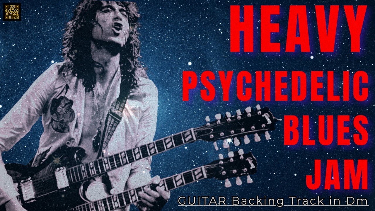 Heavy Psychedelic Blues Backing&nbsp;Track&nbsp;For Guitar in D Minor (mix 2)